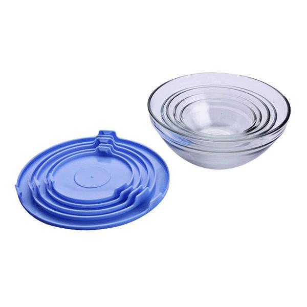 Bộ 5 bát thuỷ tinh có nắp đậy