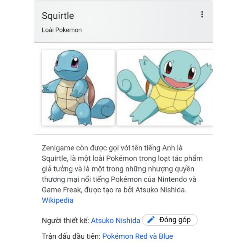 Gấu Bông Rùa Squirtle Size 25Cm, Mới 99%