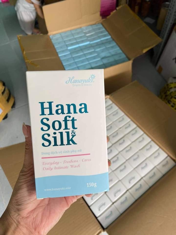 Dung dịch hana soft silk 150g (xã kho date 7/2023 chinh hang )