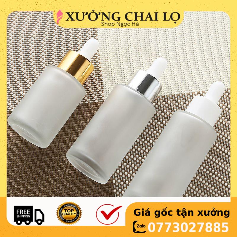 [Combo 3sp]  [20ml/30ml/50ml] Lọ chiết tinh dầu Thủy tinh mờ đựng serum