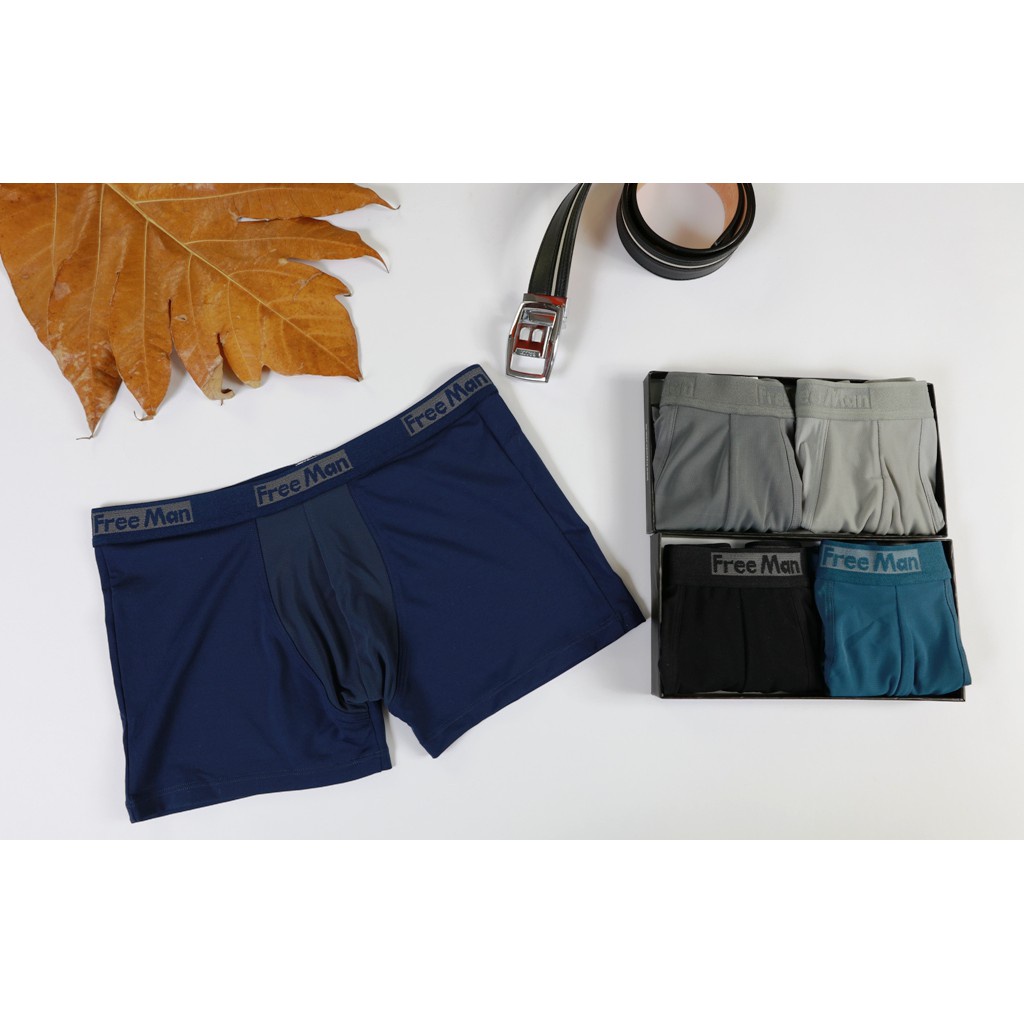 Combo 3 Quần lót nam boxer thun lạnh Freeman [Combo 3] - 6510