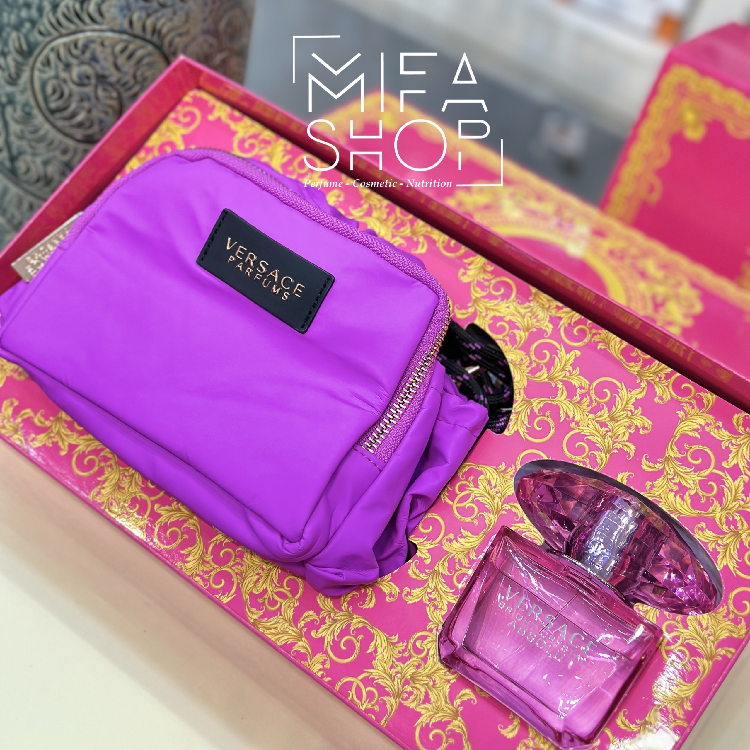 Giftset Nước Hoa Versace Bright Crystal Absolu EDP