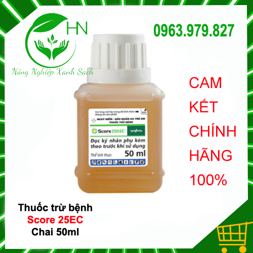 Score 250 EC 50ml - Thuốc đặc trị bệnh phấn trắng, mốc sương trên cây trồng