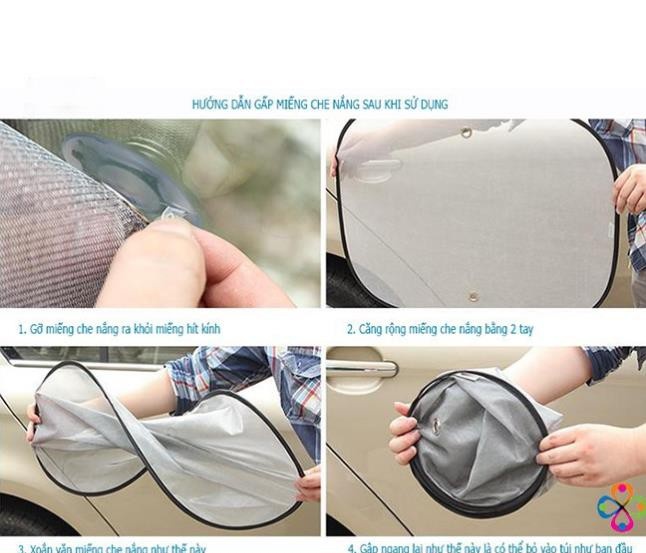 Bộ chắn nắng ô tô 6 miếng -Gía Sốc