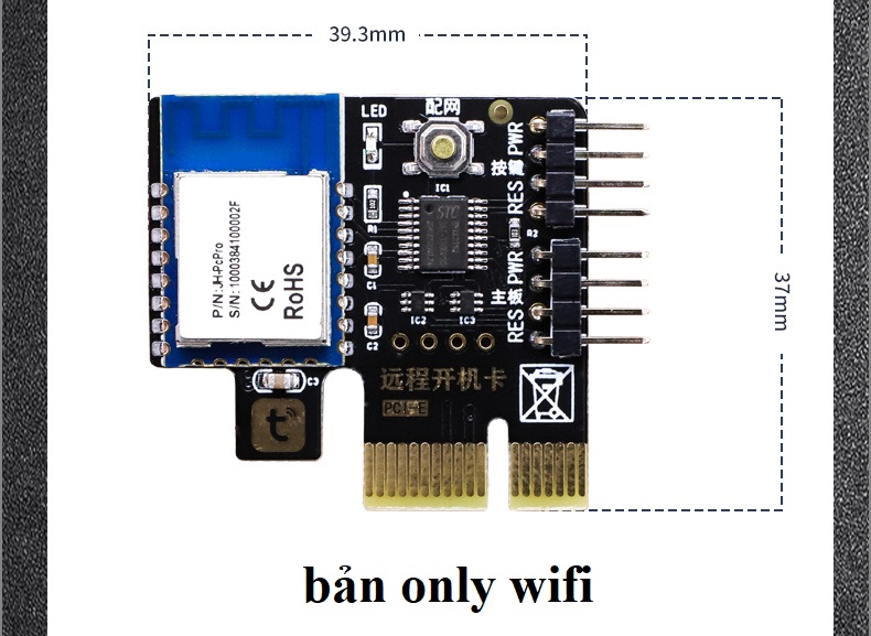 Công Tắc máy tính Wifi+RF433 Thông Minh TUYA