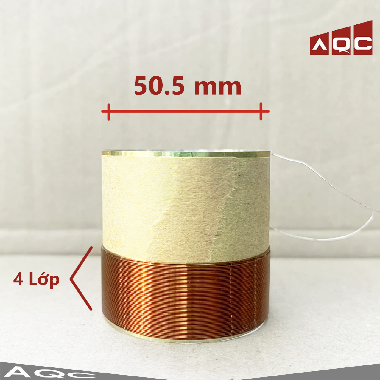 Coil loa 50.5 mm 4 lớp dây đồng - côn loa 50.5 dây đồng 4 lớp