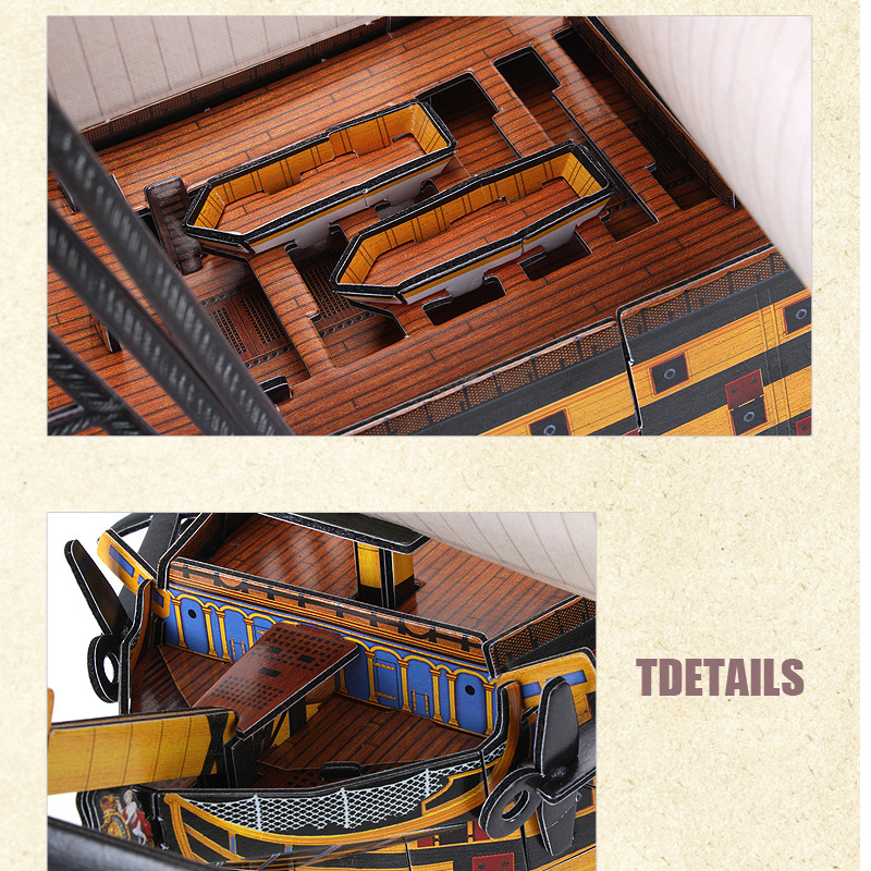 Mô hình giấy 3D CubicFun - HMS Victory - T4019h
