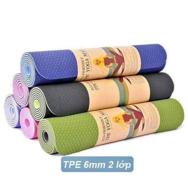 THẢM TẬP YOGA TPE CAO CẤP 2 LỚP 6MM