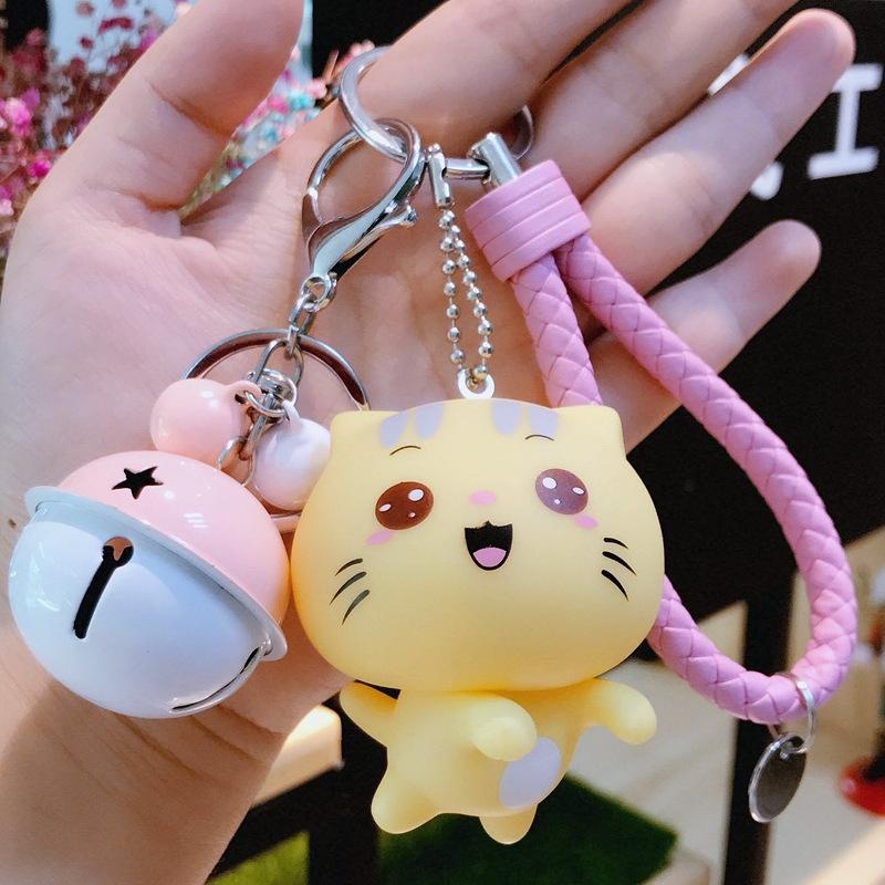 Bộ móc khóa phối - Móc khóa mèo Vàng CC siêu cute