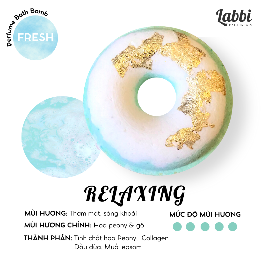 Relaxing bath bomb / viên sủi bồn tắm / bom tắm