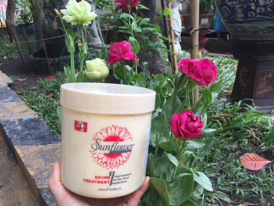 Hấp dầu LK hoa Hướng Dương hục hồi tóc hư tổn 1000 ml