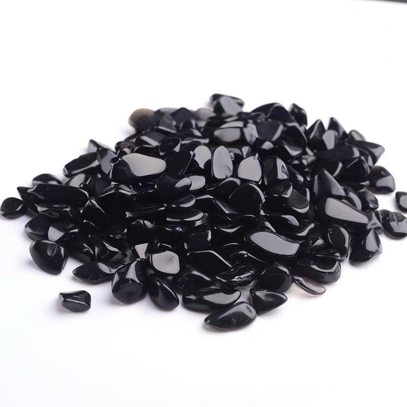 Đá thạch anh vụn màu đen 300gram trang trí nhà cửa, đá phong thuỷ tự nhiên