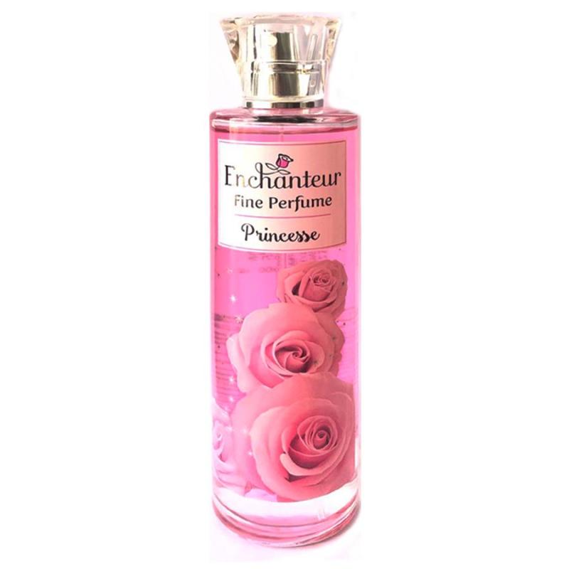 Nước hoa toàn thân Enchanteur Fine Perfume Princesse 100ml ( Chai hồng)