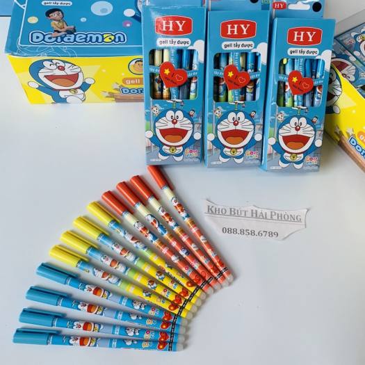 Bút gel tẩy xoá được mực tím - hộp 12 cây