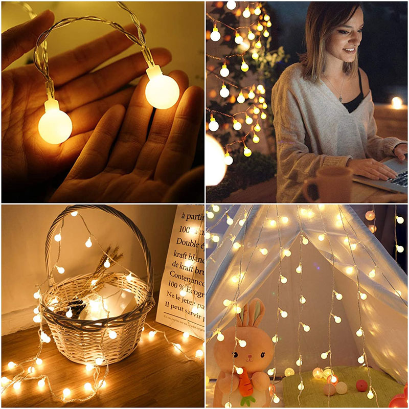 ĐÈN LED TRANG TRÍ CHỚP NHÁY 4M5 - 9M KIỂU BI [HÀNG CHẤT LƯỢNG]