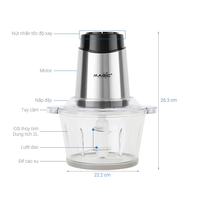 Máy Xay Thực Phẩm 2L Magic Eco Ac-15