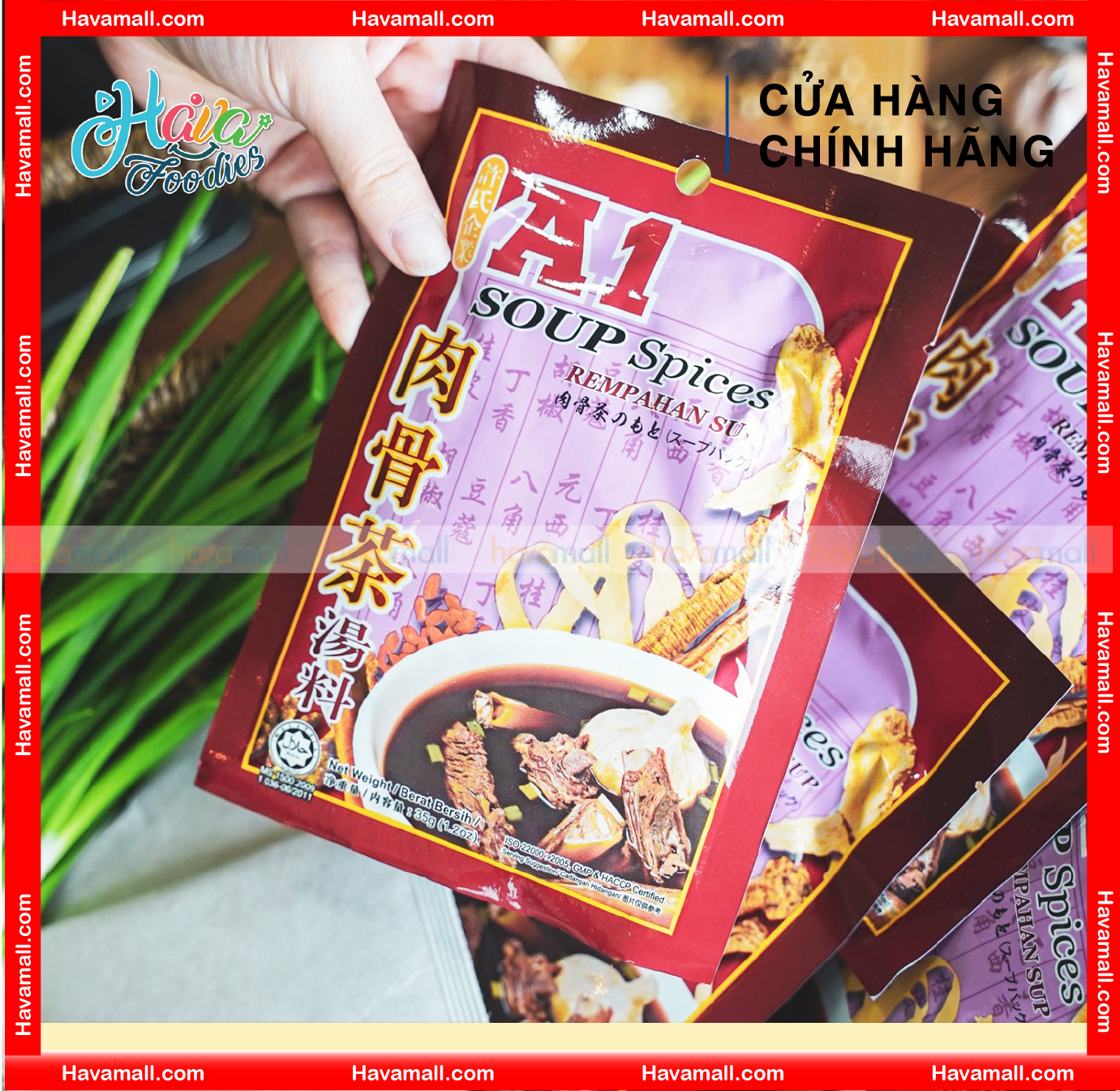 [HÀNG CÔNG TY NHẬP KHẨU] Gia Vị Súp Bak Kut Teh Hiệu A1 Gói 35g