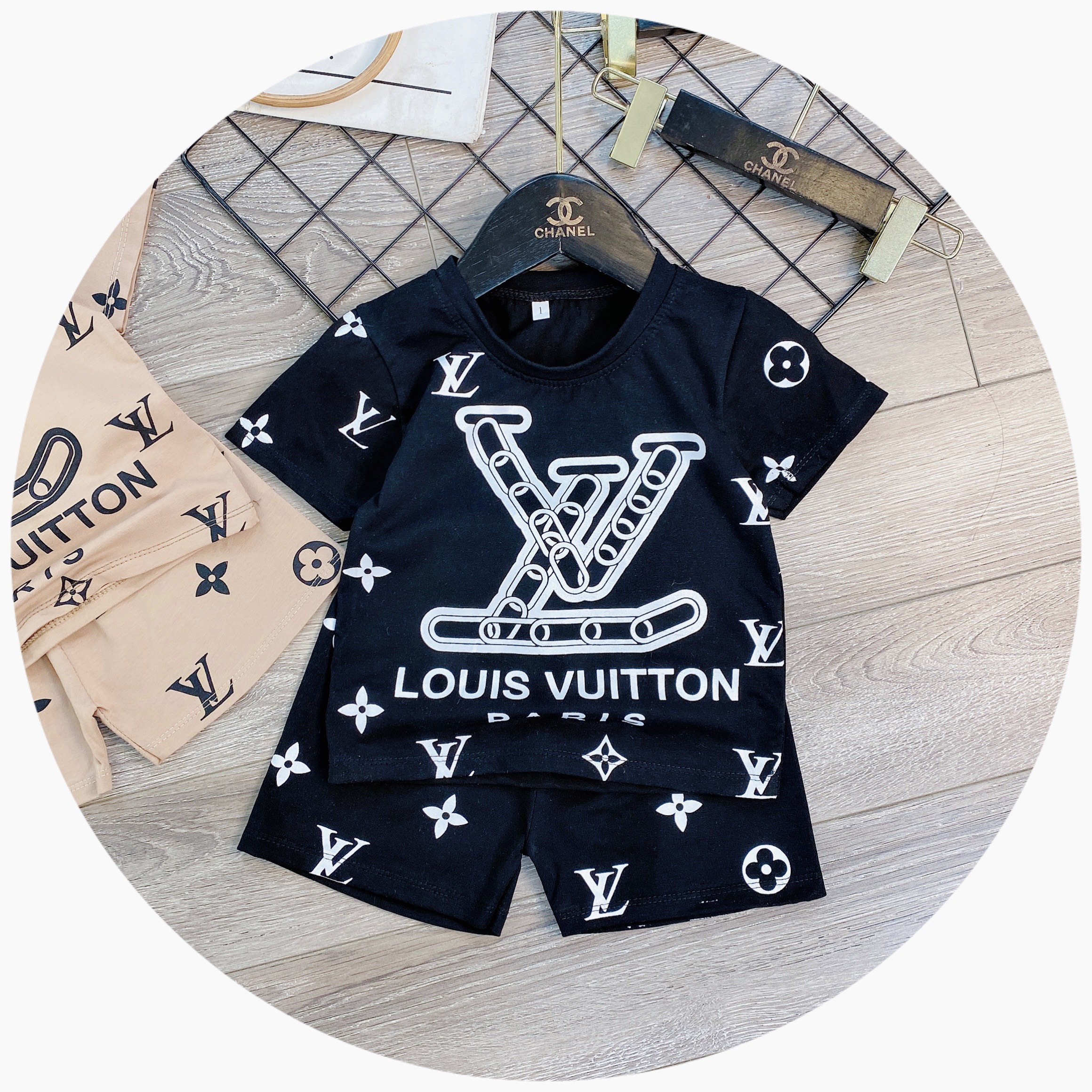 Bộ  cotton tàu cho bé