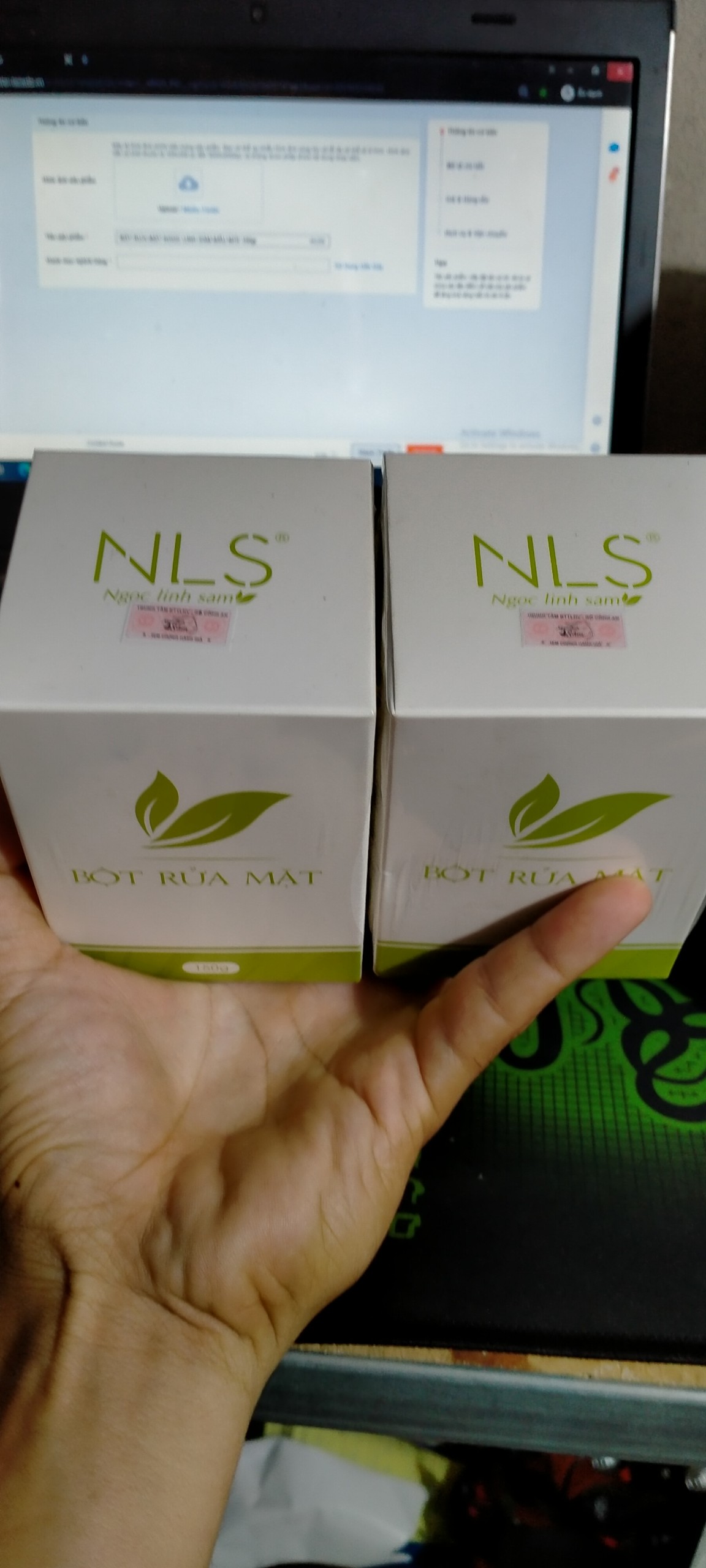 BỘT RỬA MẶT NGỌC LINH SÂM  150G