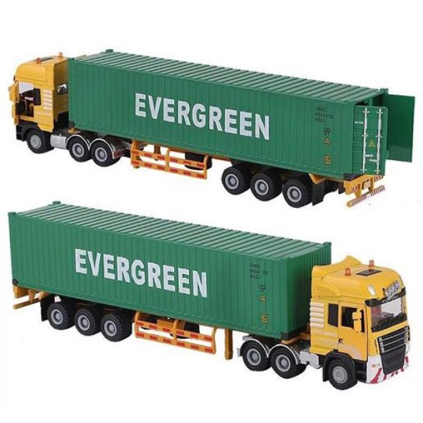 mô hình Xe container kim loại EVERGREEN container express 1:50