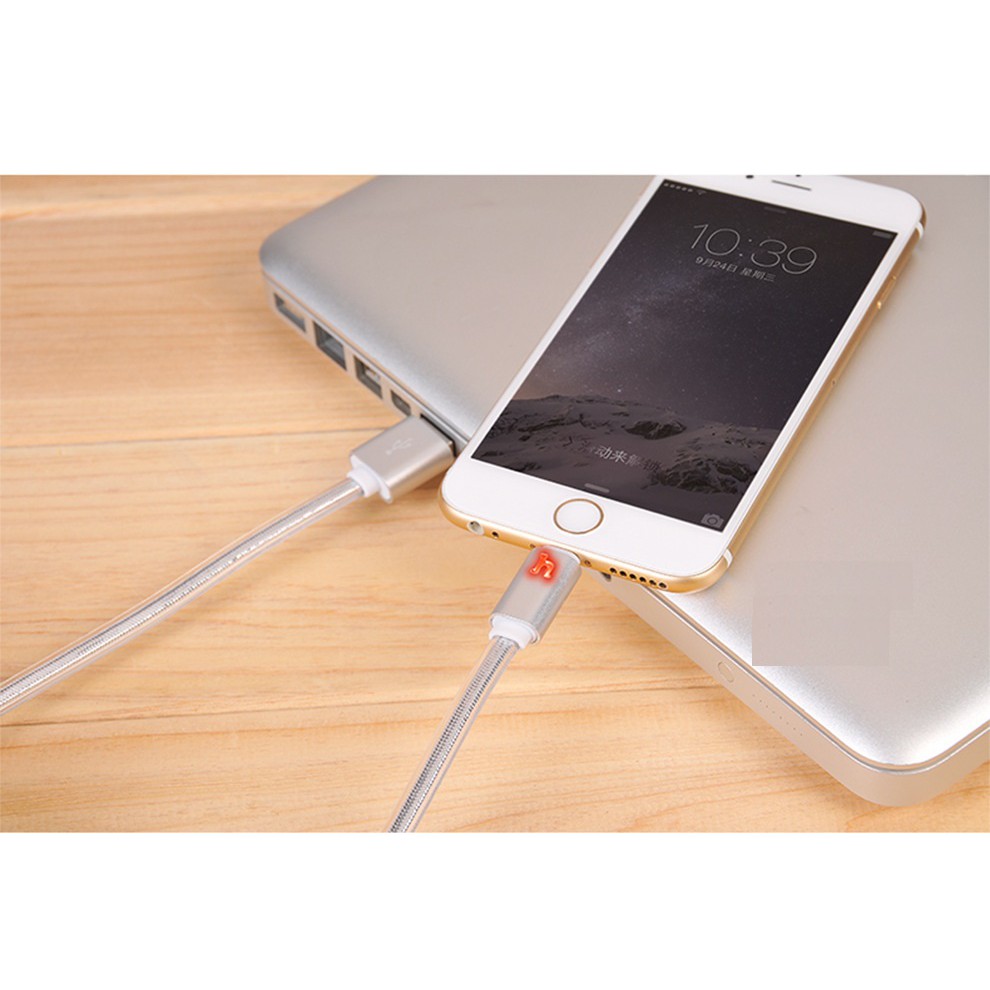 [HCM]Cáp Sạc IPhone Hoco UPL12 Có Đèn Led - BH 6 tháng 1 đổi 1 - Hoàng Yến Computer