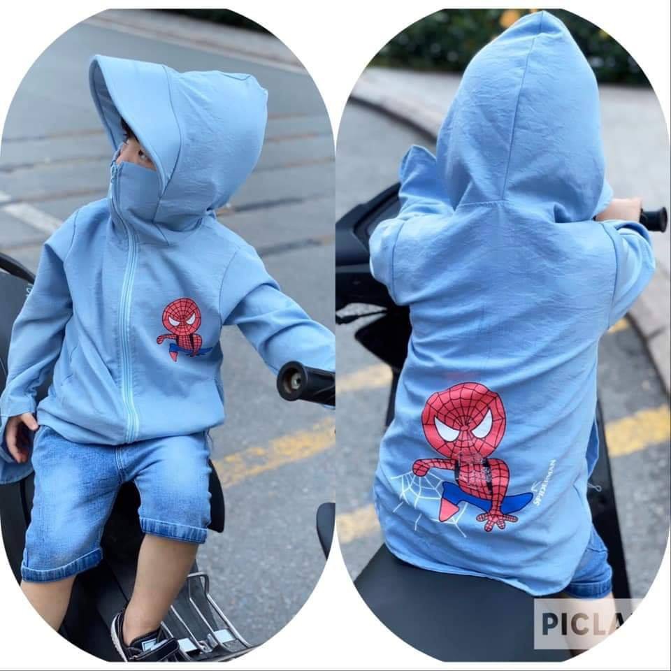 ÁO CHỐNG NẮNG siêu nhân nhện cực cute , dễ thương