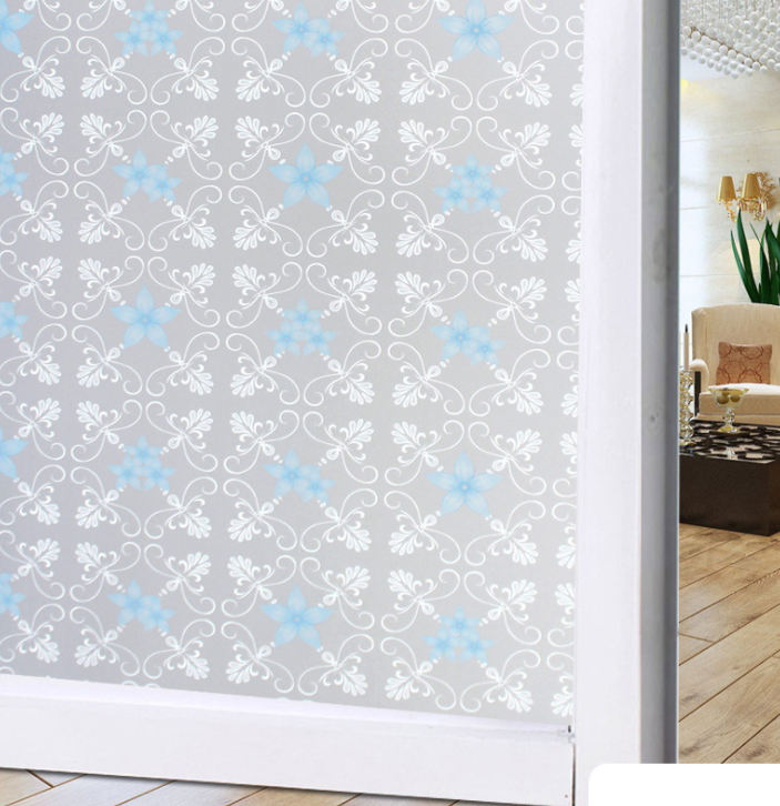 5M decal Dán Kính họa tiết trang trí nhiều mẫu có keo sẵn (Mã 06 )- Khổ 0.45m