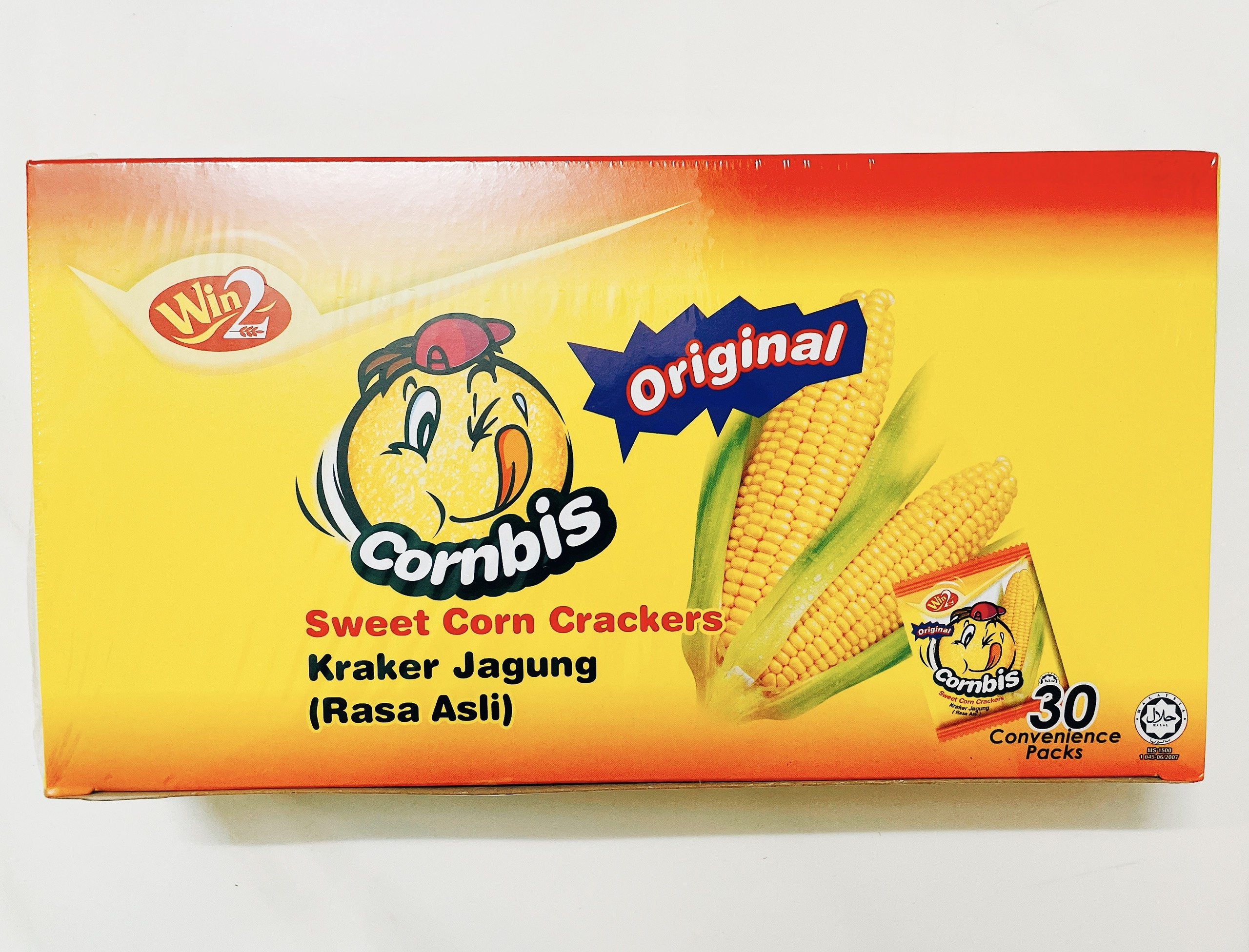 Bánh Bắp Cornbis Cracker Win2 Hộp 540G - 30 cái