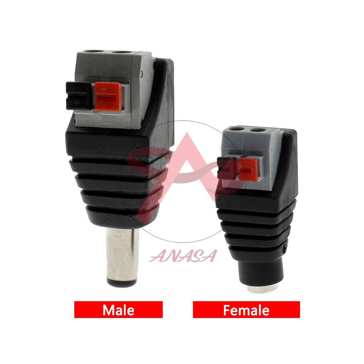 Jack nối nguồn đực-cái kiểu nối nhanh