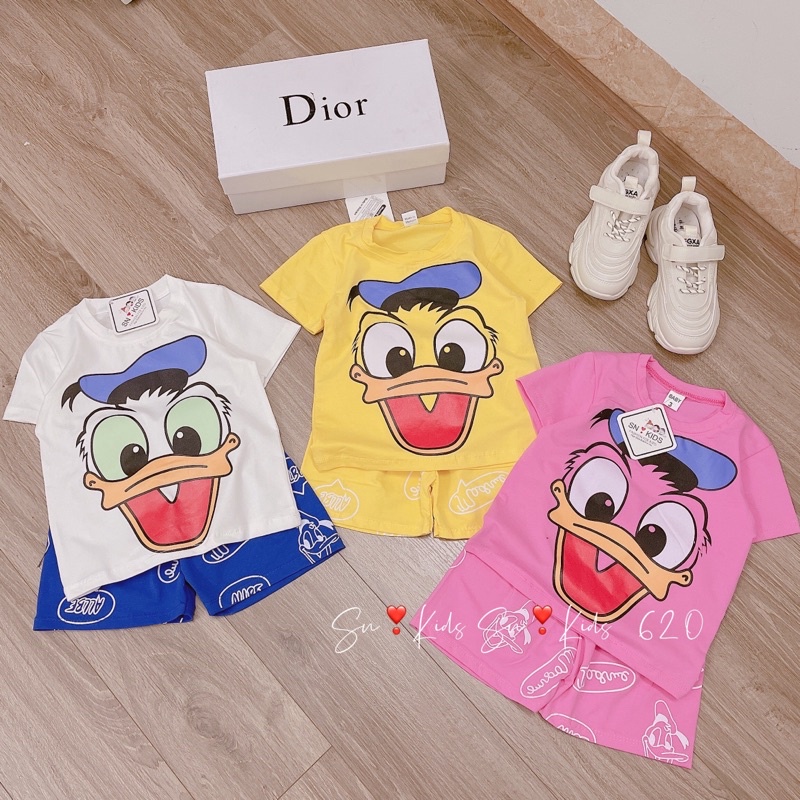 Size đại 8-35kg: bộ vịt donal 22 siêu đáng yêu cho bé trai bé gái - bvd22