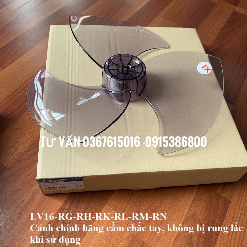Cánh quạt cây Mitsubishi LV16-RM và quạt Mitsubishi treo tường