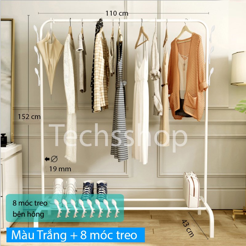 Sào treo quần áo: Sử dụng sào treo quần áo sẽ giúp bạn tiết kiệm không gian trong phòng và giữ quần áo của mình luôn gọn gàng và dễ dàng tìm kiếm.