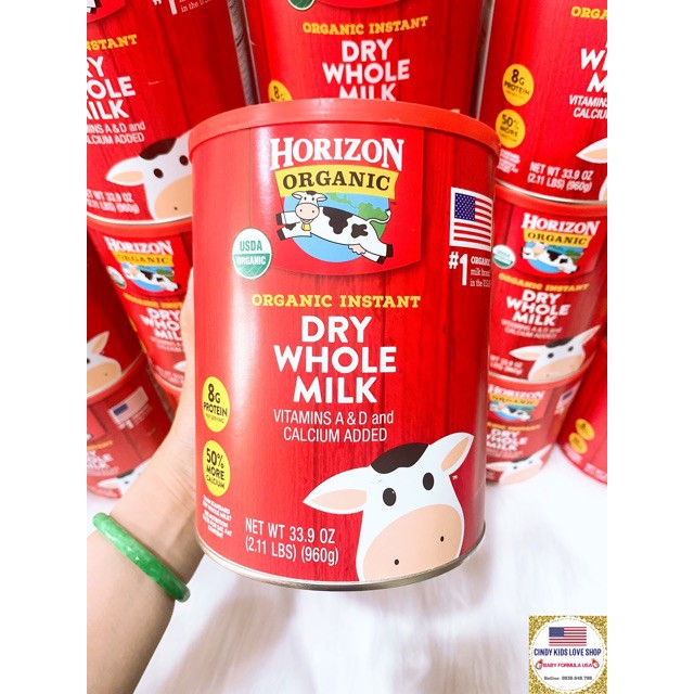 Sữa Tươi Dạng Bột Horizon Organic 870g Mỹ