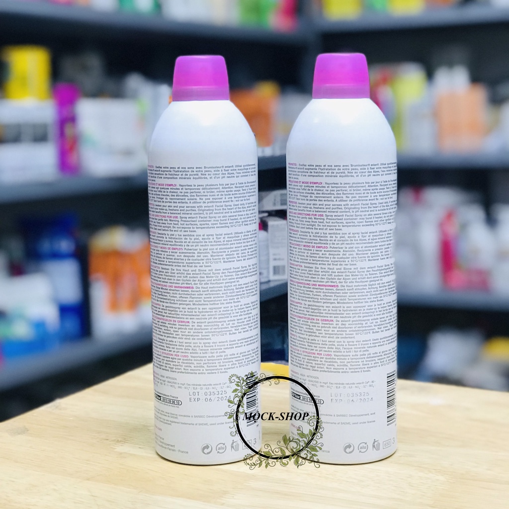 Xịt khoáng Evian 400ml