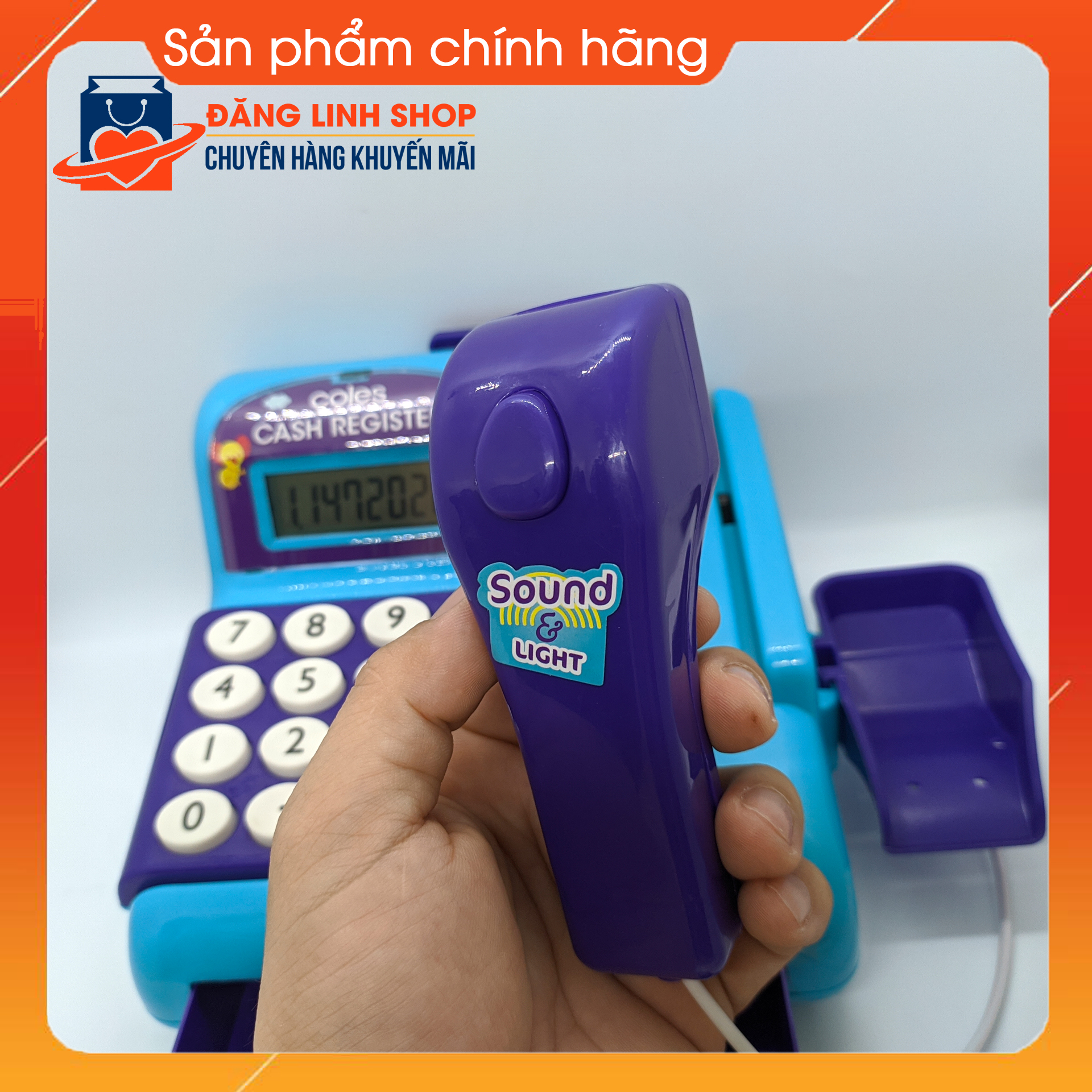 Đồ chơi máy tính tiền siêu thị cho bé