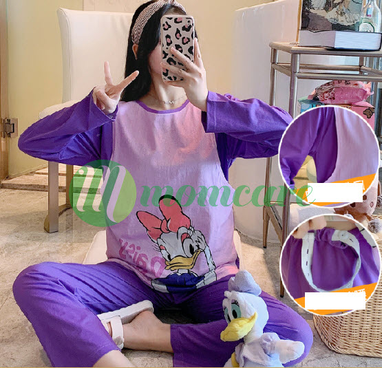 Bộ đồ bầu, đồ bộ sau sinh cho con bú ti LINK 1
