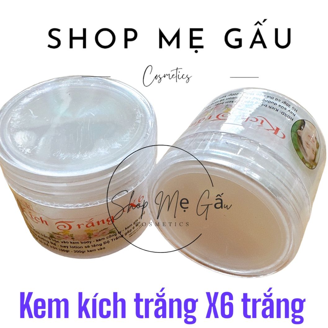 Kem kích trắng X6 màu trắng( k làm vàng da)