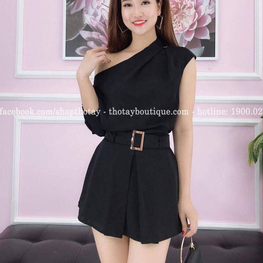 sét áo lệch vai và quần short