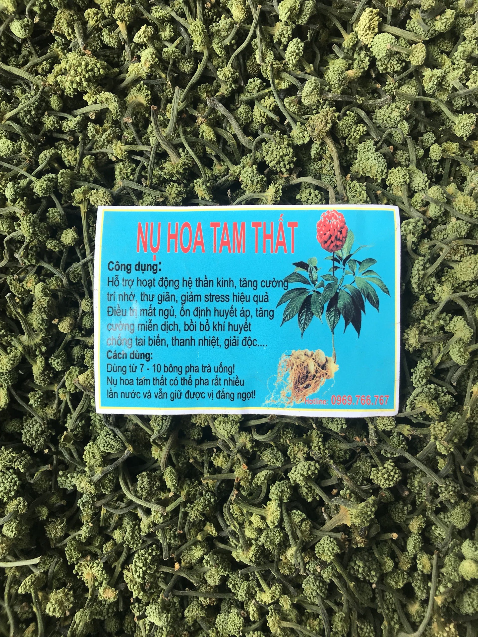 Nụ hoa Tam thất bao tử 100g khô
