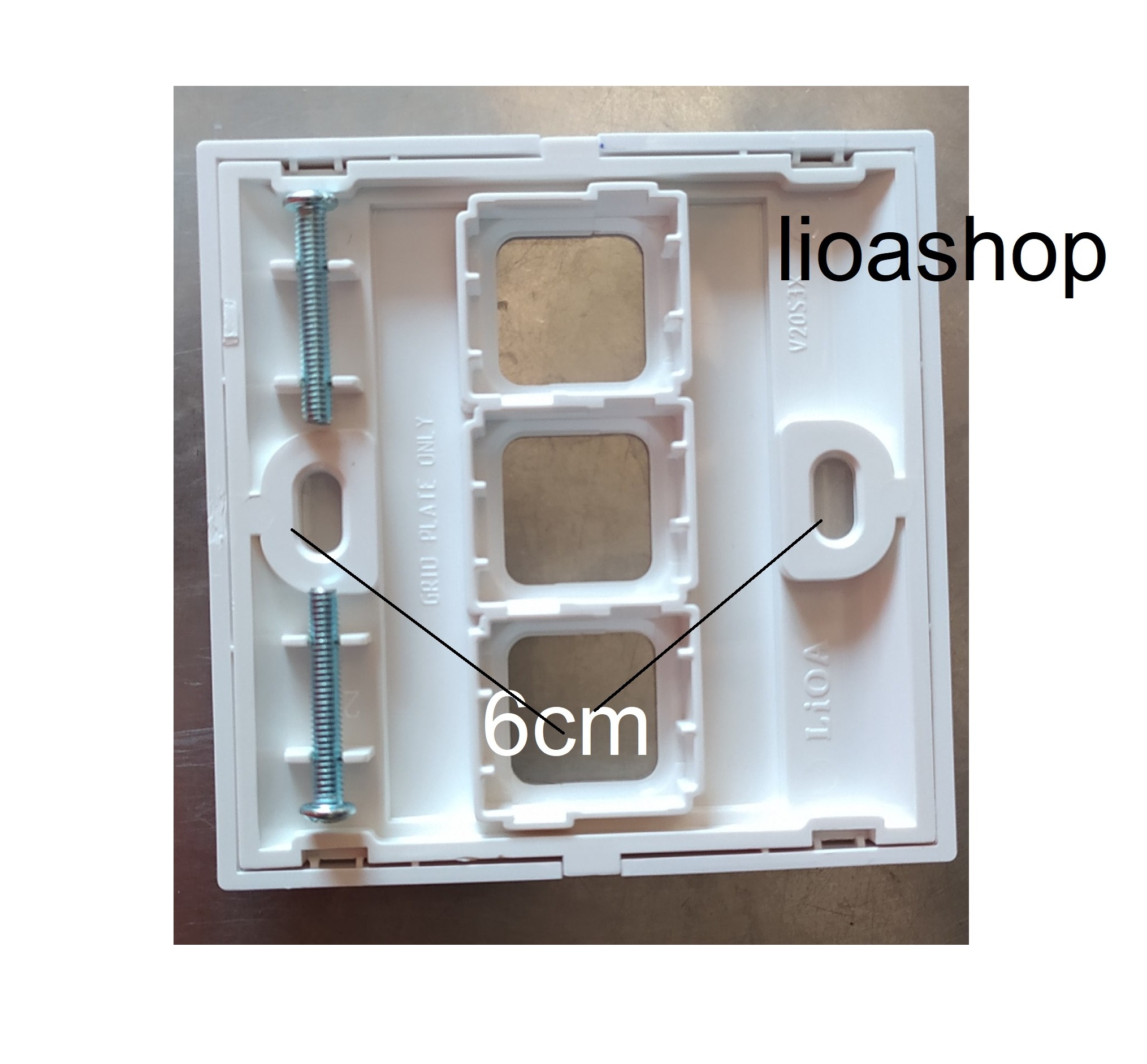 BỘ 2 MẶT 3 LỖ VUÔNG LiOA - HÌNH VUÔNG