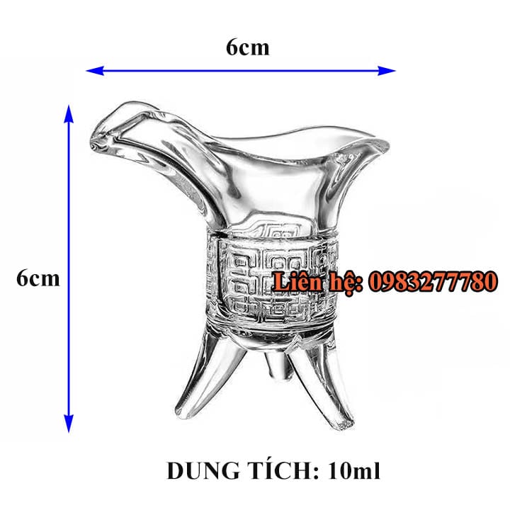 Bộ 6 ly thủy tinh hoàng đế