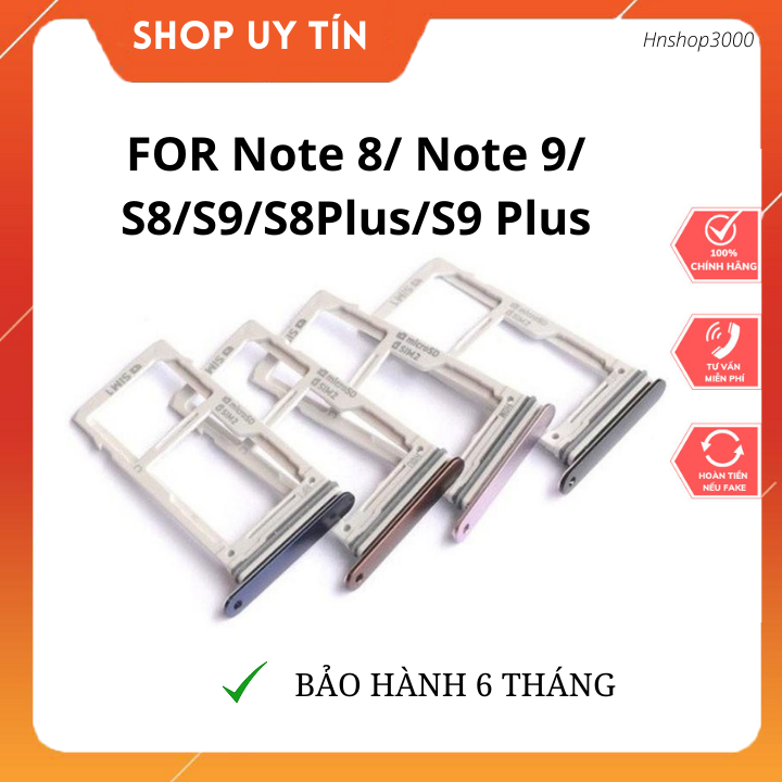 Khay sim Samsung Galaxy S8/ S8plus/ S9/ S9 plus/ Note 8/ Note 9- bản 2 sim