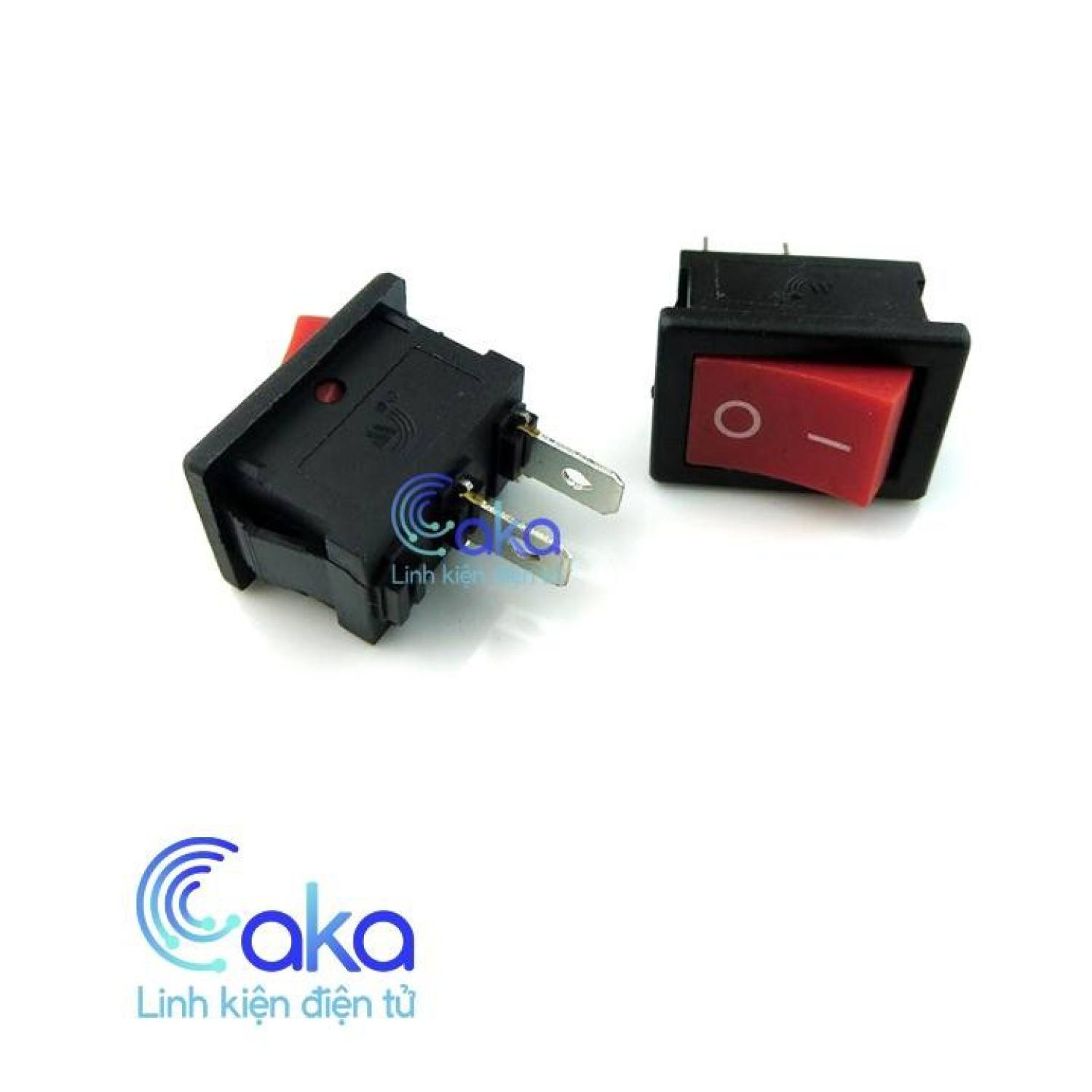 Công Tắc Bập Bênh KCD1-101 6A 250V ON OFF 2 Chân Không Đèn