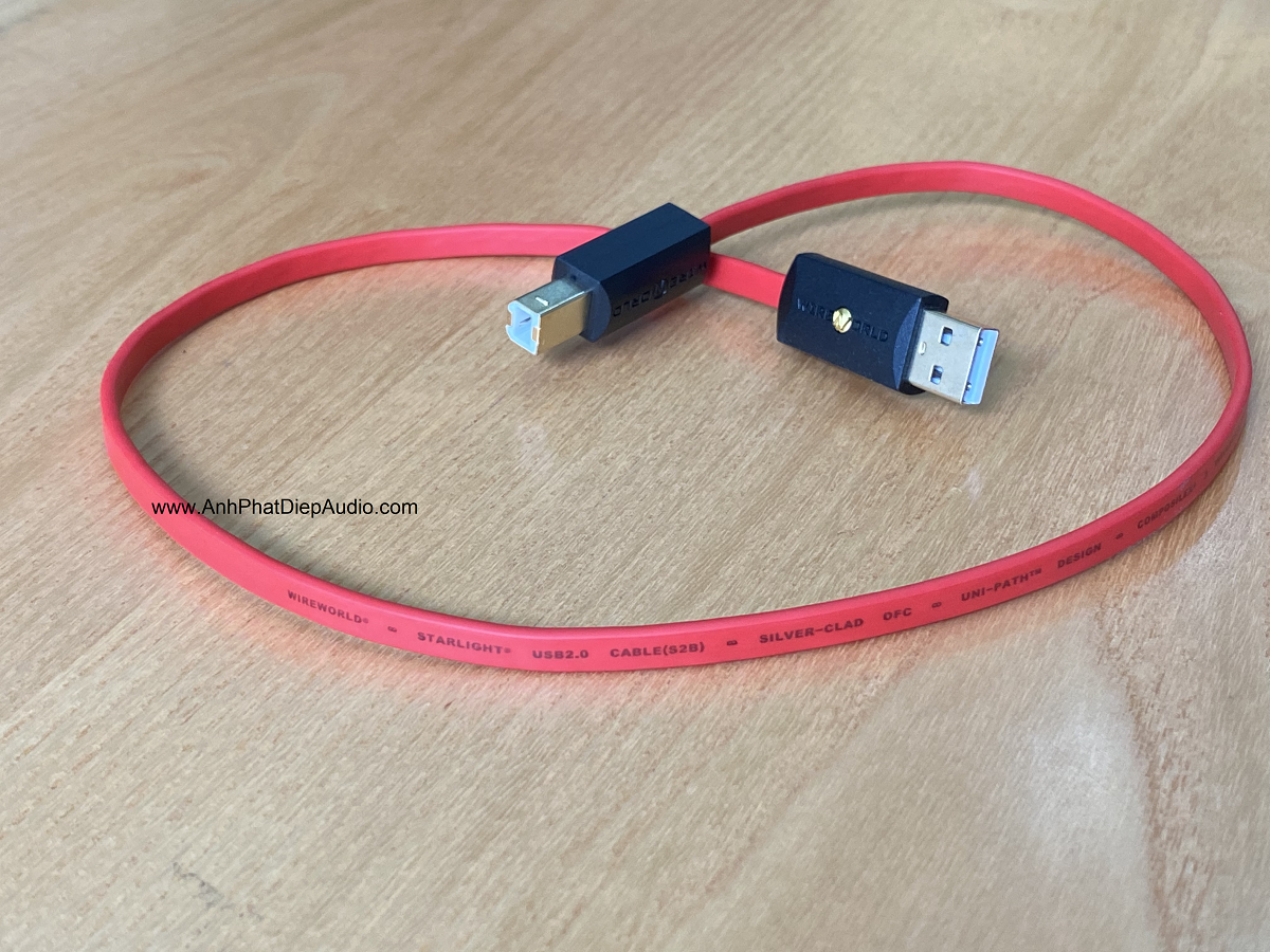 Dây usb WIREWORLD Starlight 8 USB 2.0 A to B Audio Cables