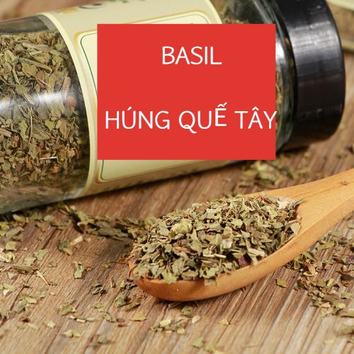 Basil 50gr- Lá húng quế tây (gia vị món âu)