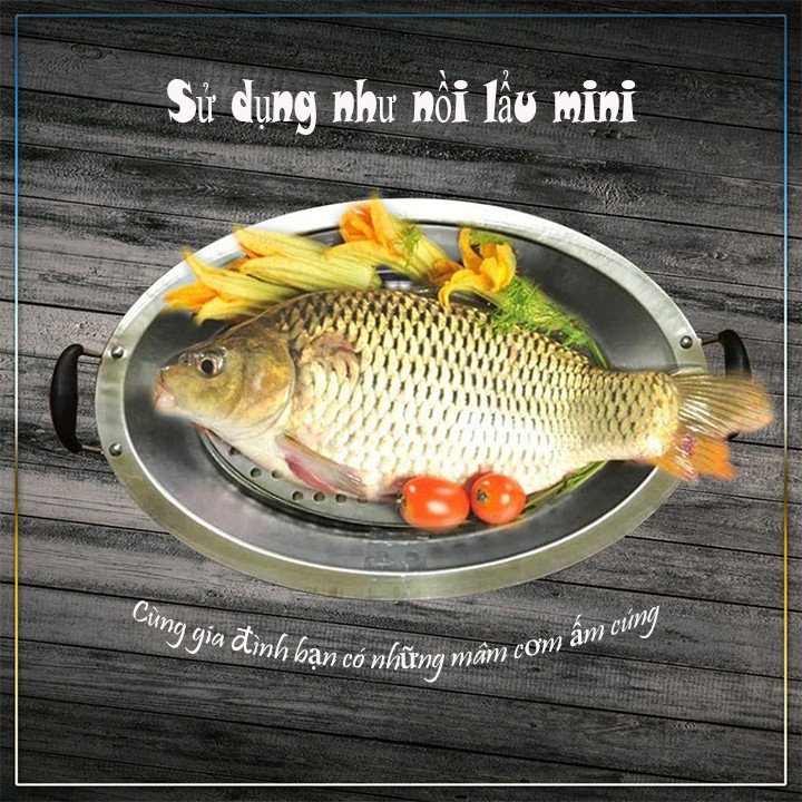 KHAY OM CÁ CHẾP, KHAY OM CÁ INOX NGUYÊN CON