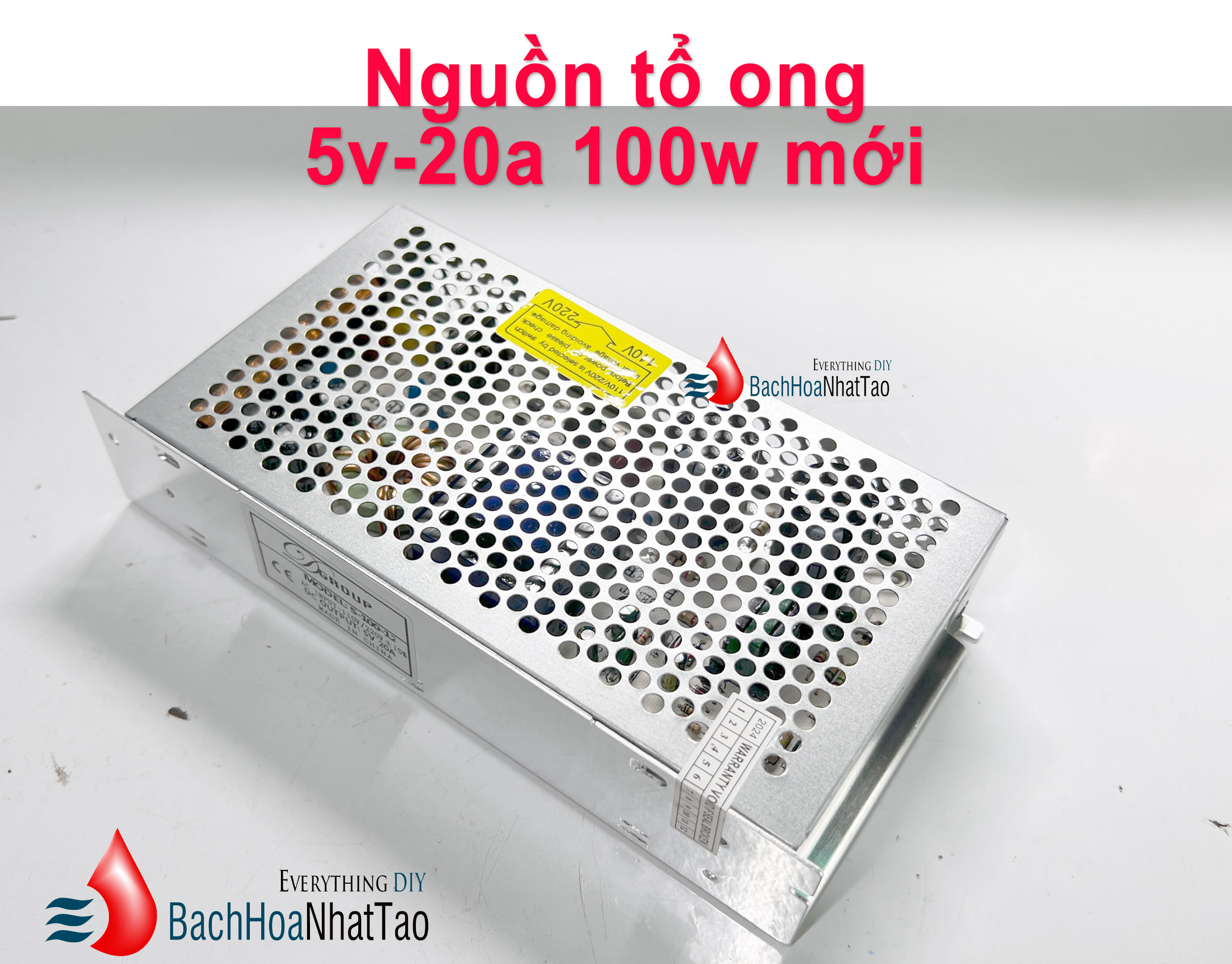 Nguồn tổ ong 5V-20a 100w mới 100%