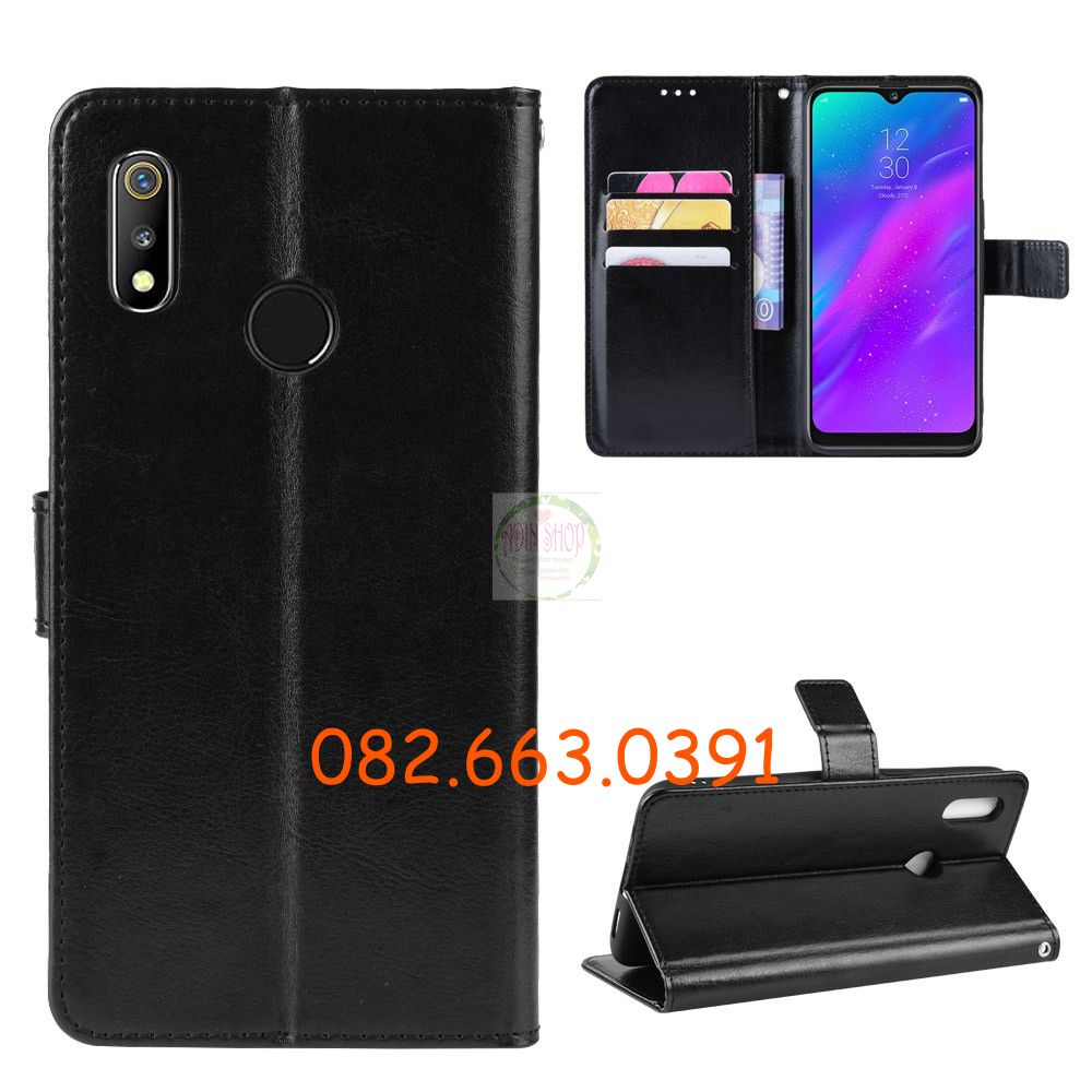 [HCM]Bao Da (Ốp lưng nắp gập) Realme 3/ Realme 3pro