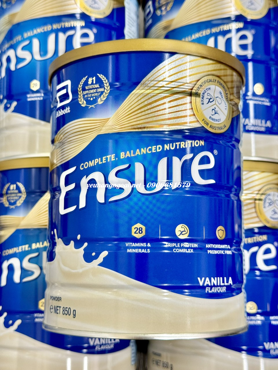 [HCM]sữa bột Ensure úc 850g