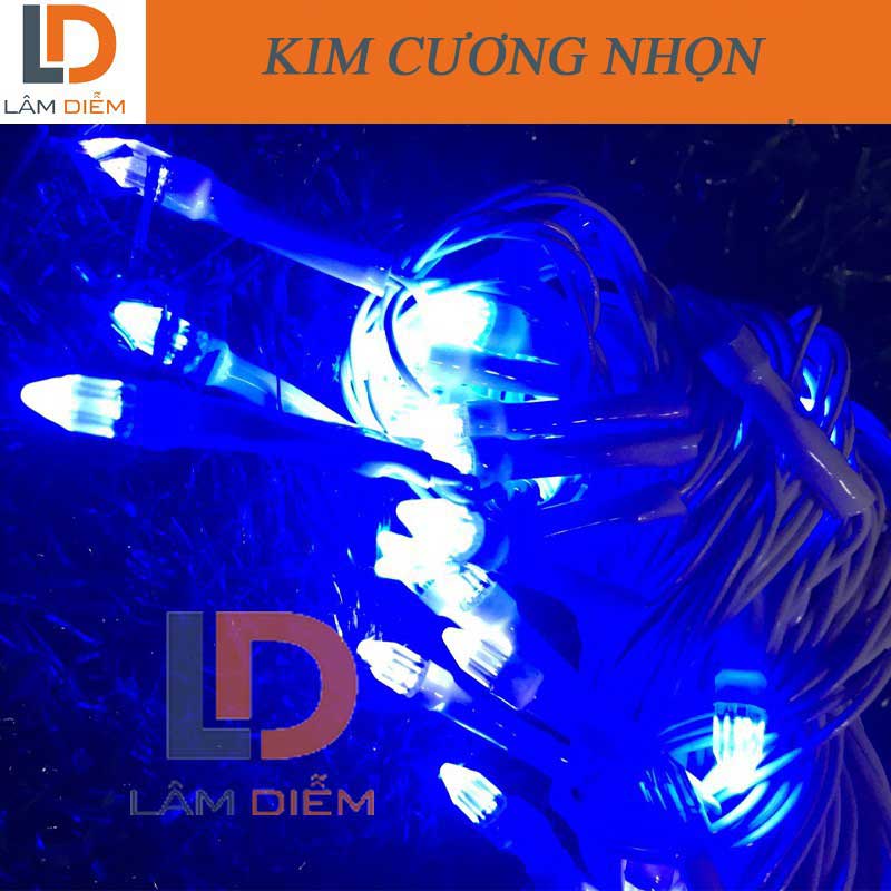 đèn led chớp 7m bóng kim cương nhọn có đủ màu